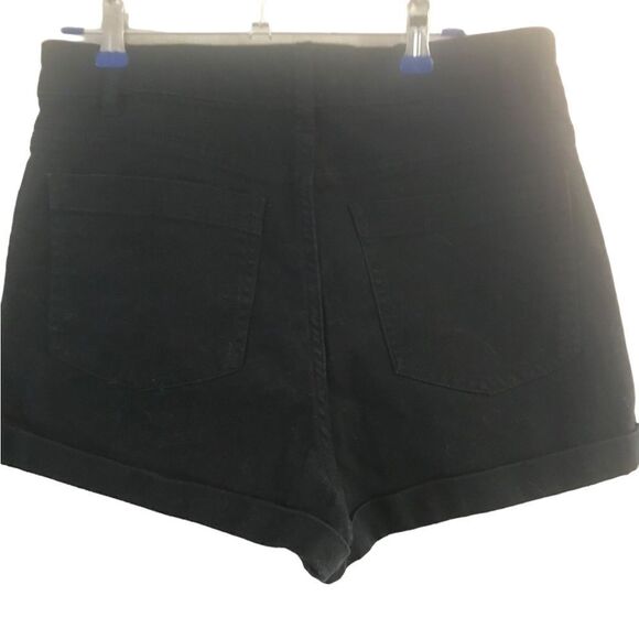Forever 21 black short shorts size medium two pockets and zipper Women’s - Picture 5 of 14